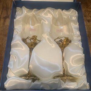 Luxury Gold Stem Wine Glasses